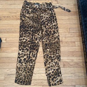 Misguided Cheetah trousers size 8